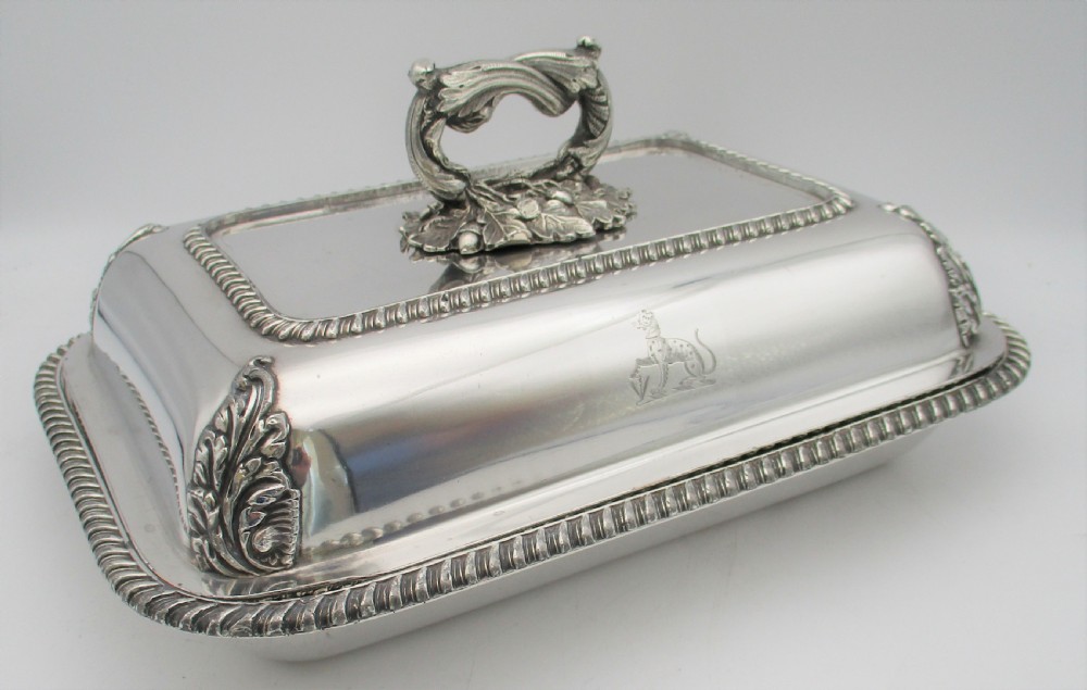 Fine Early 19th Century Old Sheffield Plated Serving Tureen - Crest