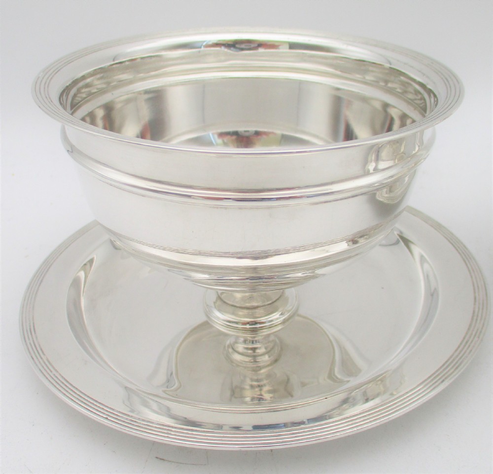Fabulous Set of 6 Silver Plated Dessert Bowl c1900 View VI