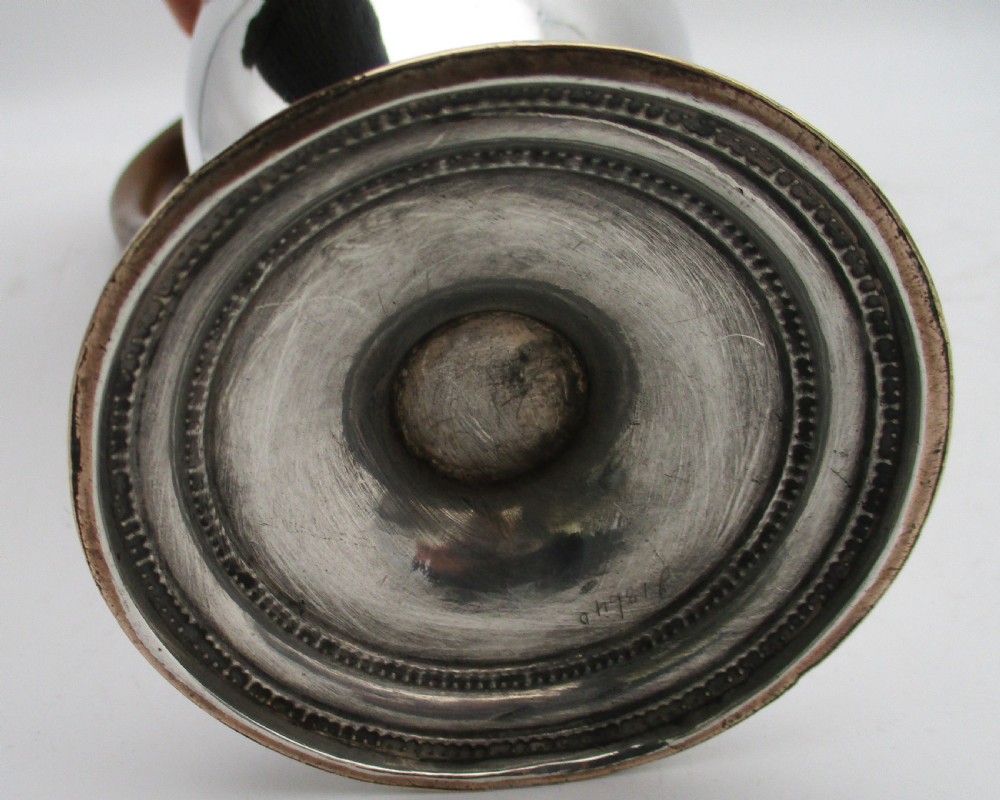 Fine Crested Old Sheffield Plated Wine Ewer c1800 View VII