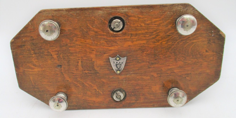 An Unusual Oak & Silver Plated Toast Rack c1890 View VI