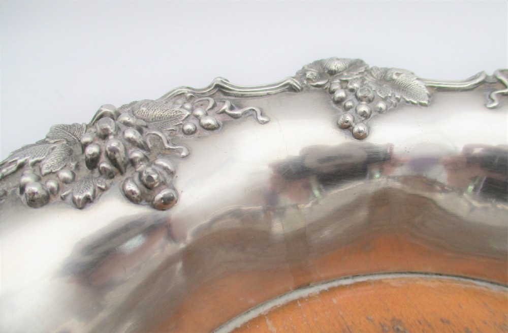 Fine Pair of Old Sheffield Plated Wine Bottle Coasters c1840 View IX