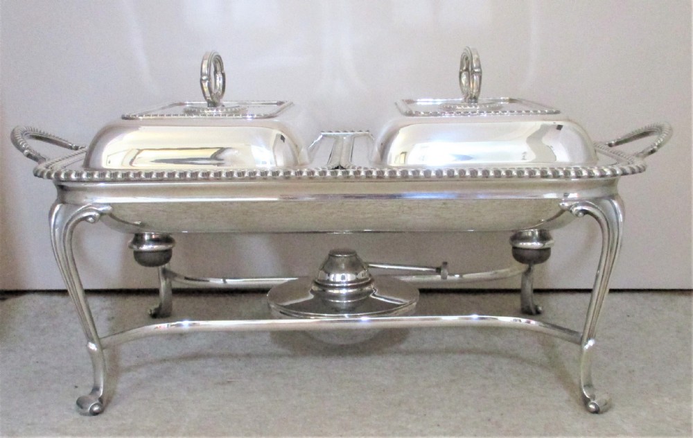 Fabulous Silver Plated Double Warming Stand with burner