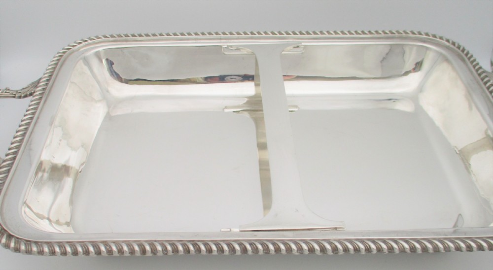 Fabulous Silver Plated Double Warming Stand with burner View X