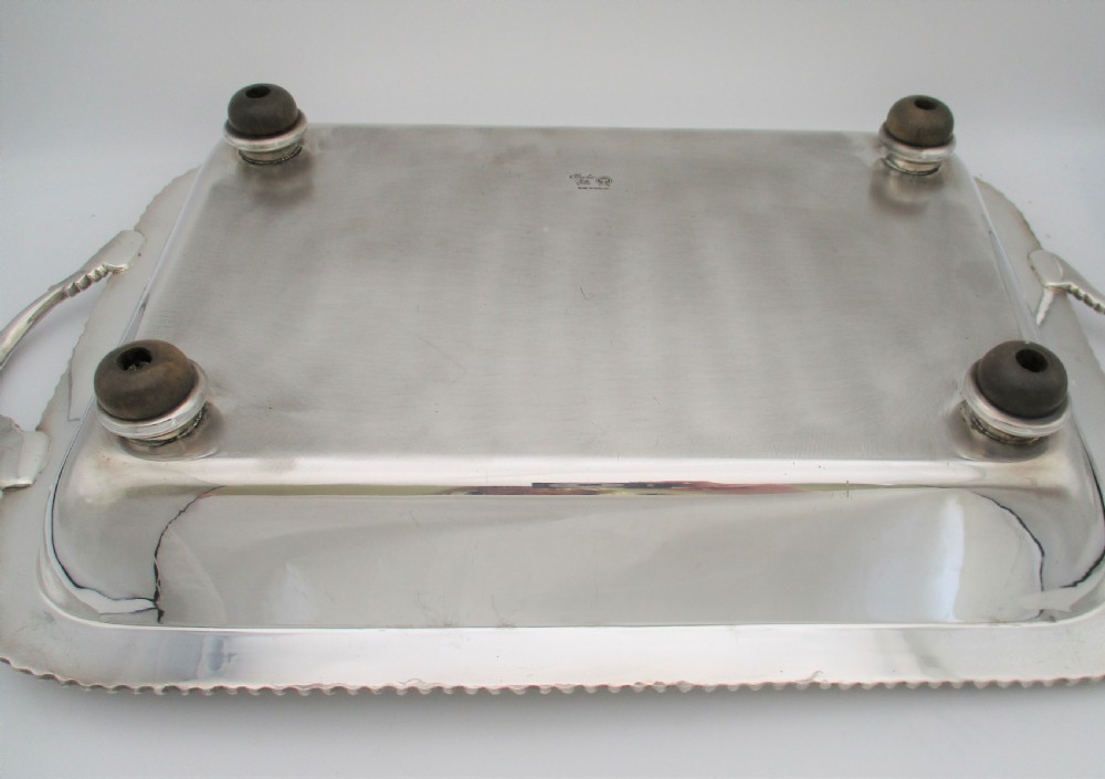 Fabulous Silver Plated Double Warming Stand with burner View XI