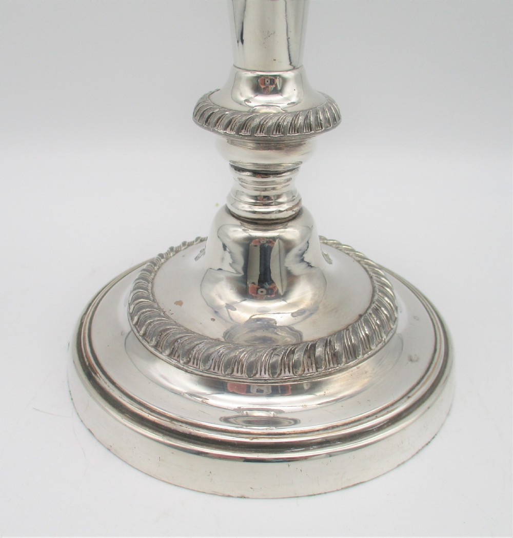 A Good Pair of 19th Century Silver Plated Candelabra View VI