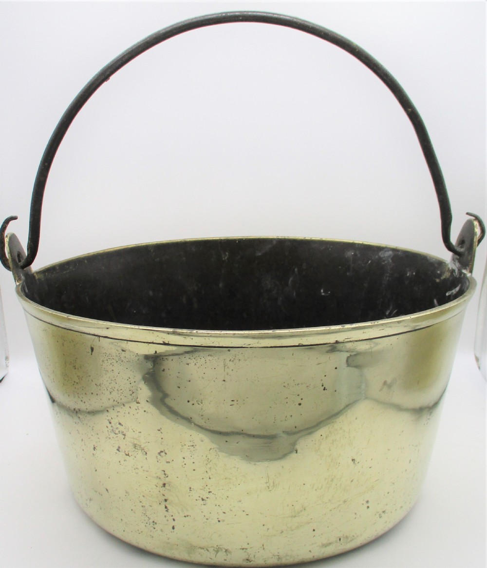 Very Large 19th Century Brass Preserve Pan 39cm View II