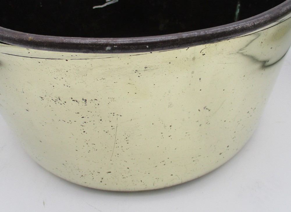 Very Large 19th Century Brass Preserve Pan 39cm View VIII