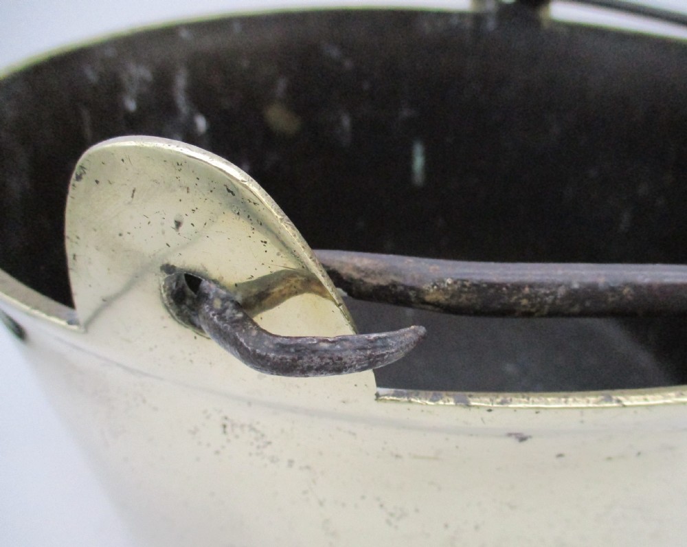 Very Large 19th Century Brass Preserve Pan 39cm View X