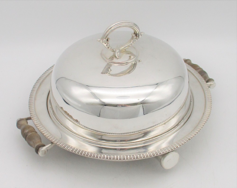 A Fine 19th Century Silver Plated Muffin Dish with Warming Tray