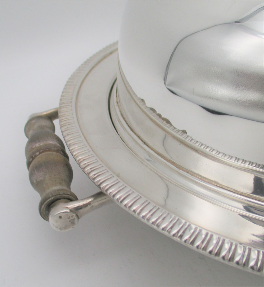 A Fine 19th Century Silver Plated Muffin Dish with Warming Tray View V