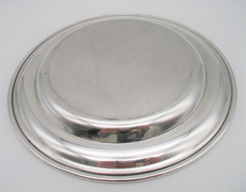 A Rare Set of 10 Silver Plated Dinner Plates View VII