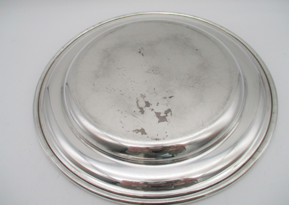 A Rare Set of 10 Silver Plated Dinner Plates View VIII