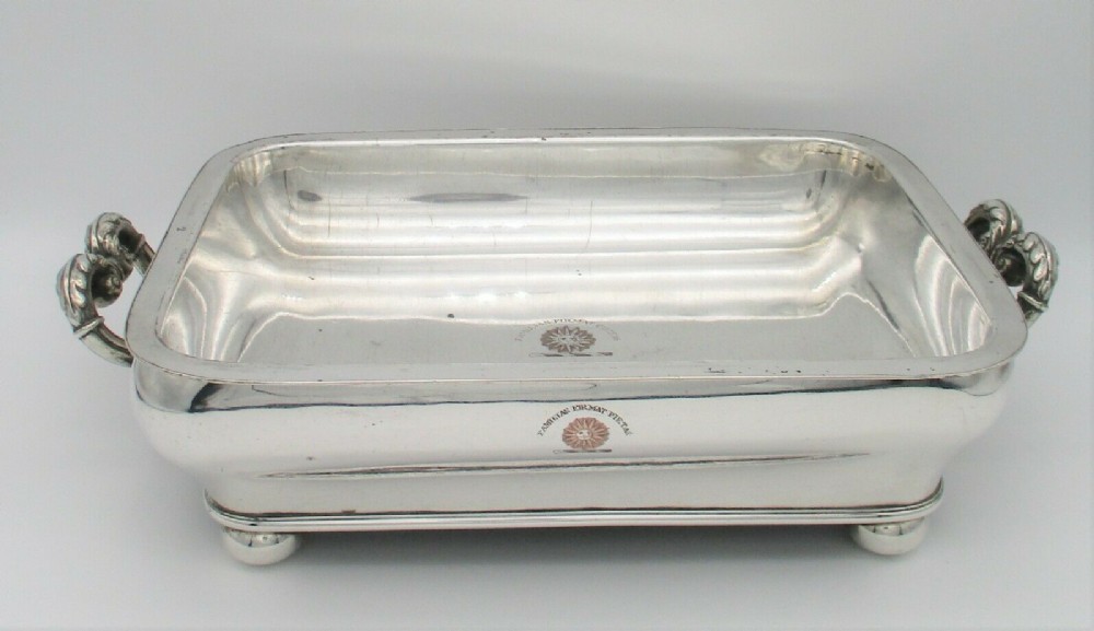 A Fine Old Sheffield Plate Warming Dish c1800 Crested for Baronet