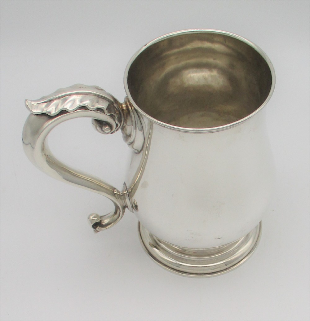 Fine Silver Plated Quart Tankard by Elkington 1867