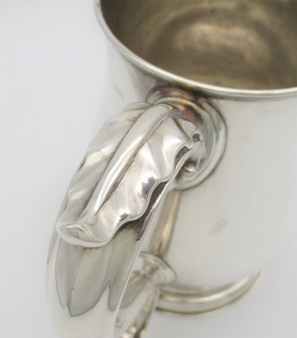 Fine Silver Plated Quart Tankard by Elkington 1867 View IV