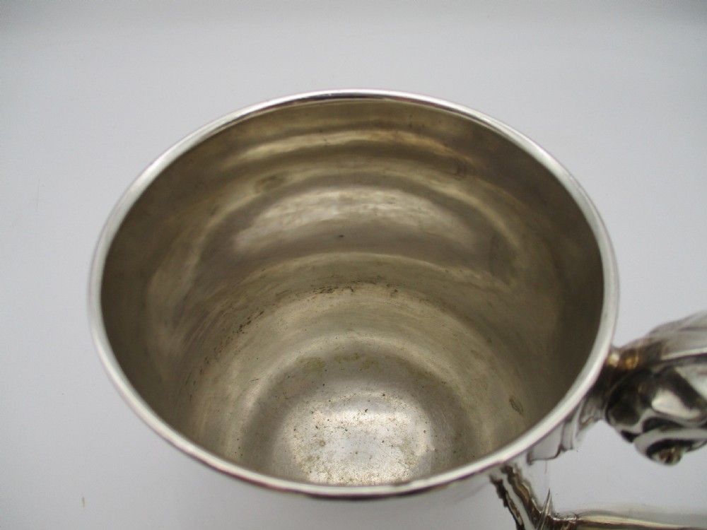 Fine Silver Plated Quart Tankard by Elkington 1867 View IX