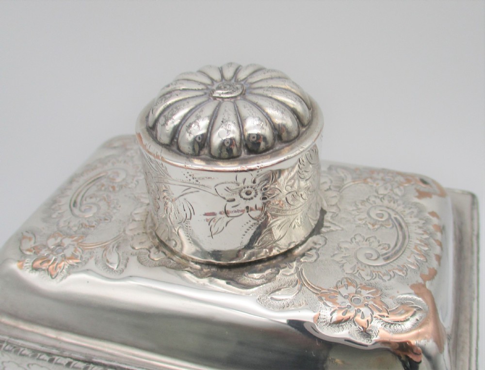 A Fine 19th Century Silver Plated Tea Caddy View III