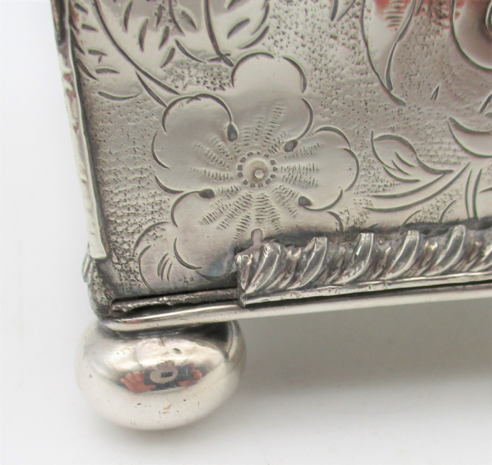 A Fine 19th Century Silver Plated Tea Caddy View VI