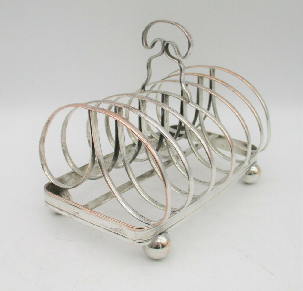 Fine Old Sheffield Plated Toast Rack c1810