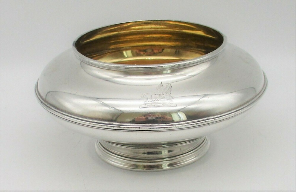 Old Sheffield Plated Sugar Bowl by Dixons witth Boar's Head Crest