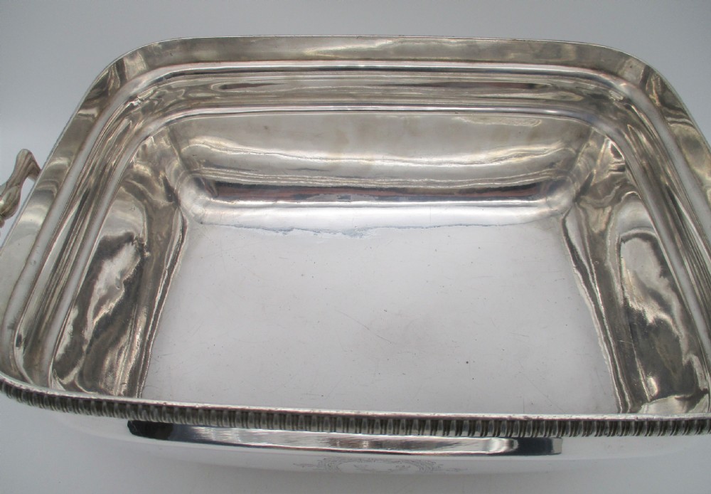 A Fine 19th Century Silver Plated Soup Tureen with Crest View V