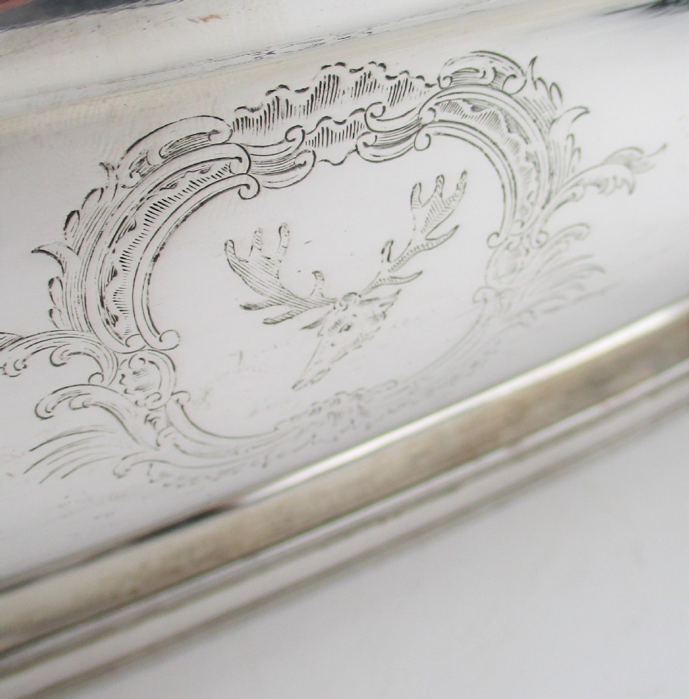 A Fine 19th Century Silver Plated Soup Tureen with Crest View VII