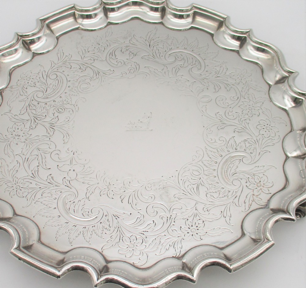 A Good Old Sheffield Plated Tray by Waterhouse Hatfield & Co