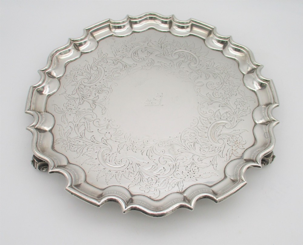 A Good Old Sheffield Plated Tray by Waterhouse Hatfield & Co View II