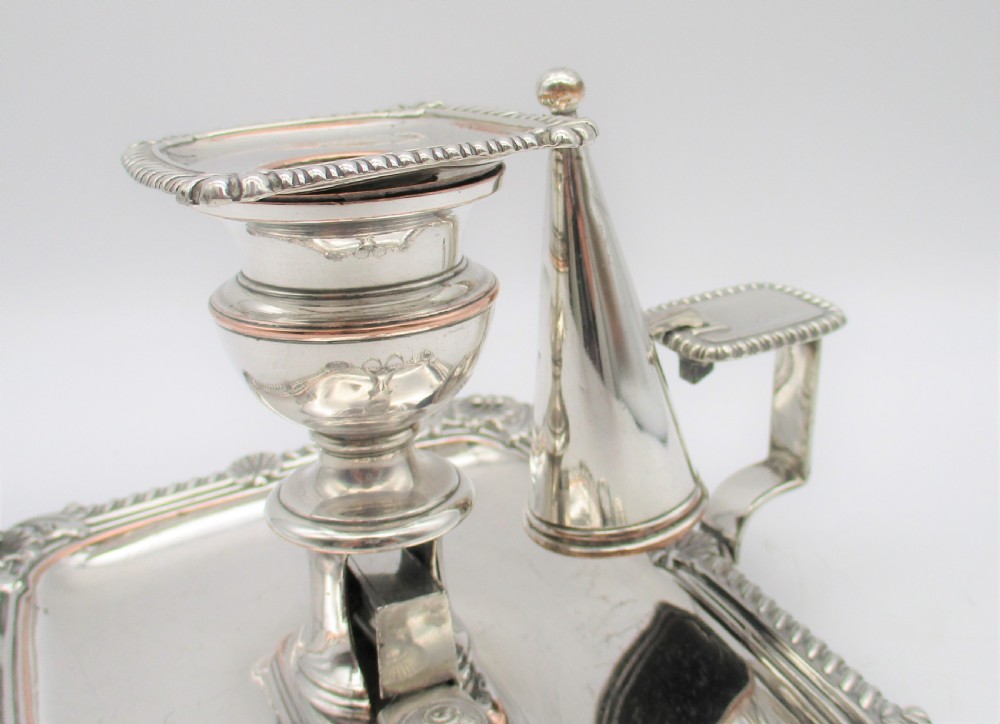 Matthew Boulton Old Sheffield Plated Chamber Candlestick with Snips View IV