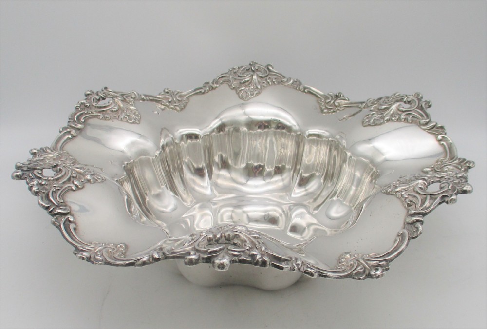 Stunning 19th Century Silver Plated Bowl / Bread Basket View II