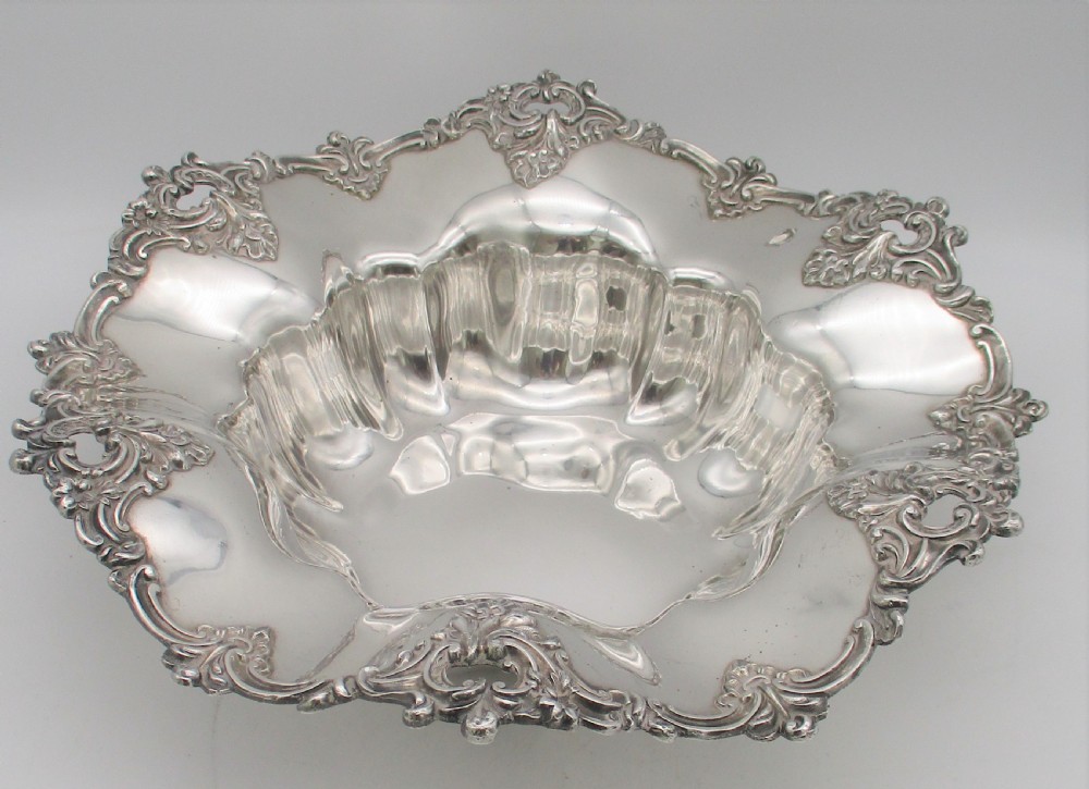 Stunning 19th Century Silver Plated Bowl / Bread Basket View III
