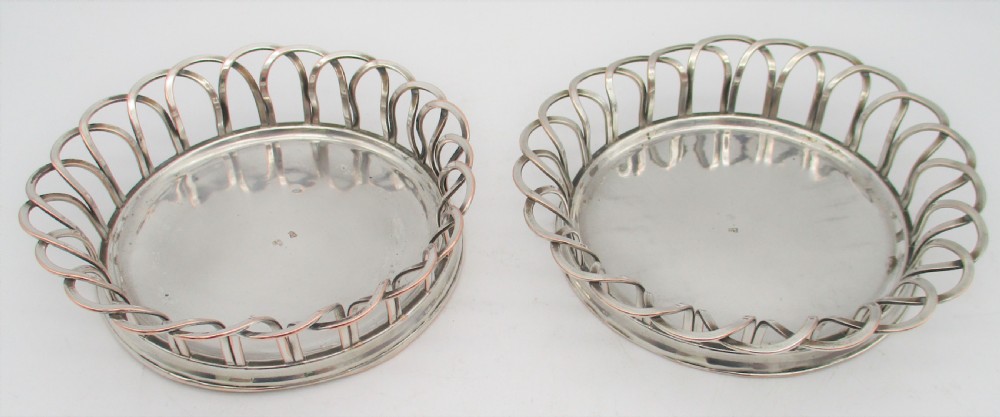 Pair of Rare Early 19th Century 'Sheffield Plated' Coasters