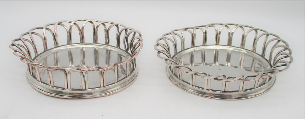 Pair of Rare Early 19th Century 'Sheffield Plated' Coasters View II