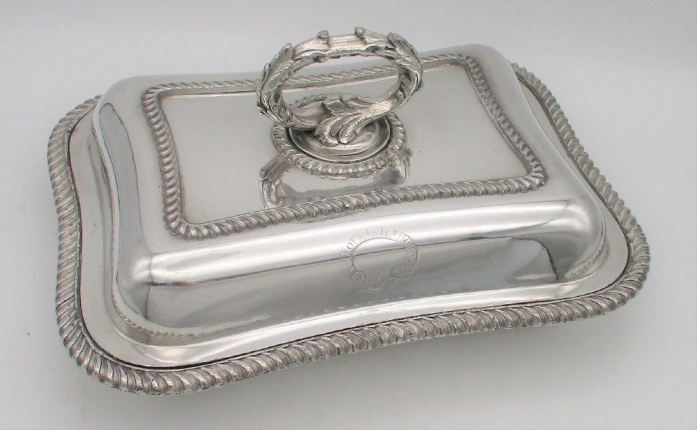 A Good Old Sheffield Plated Serving Tureen - HMS Conflict  View II