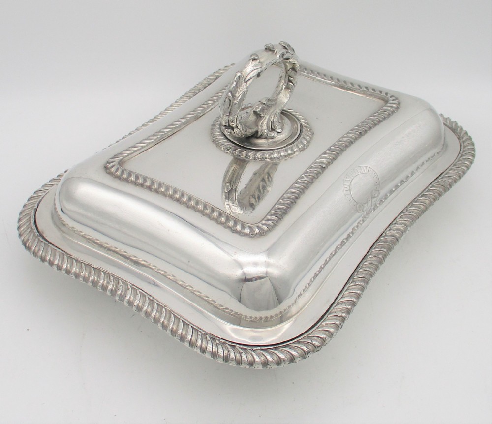 A Good Old Sheffield Plated Serving Tureen - HMS Conflict  View V