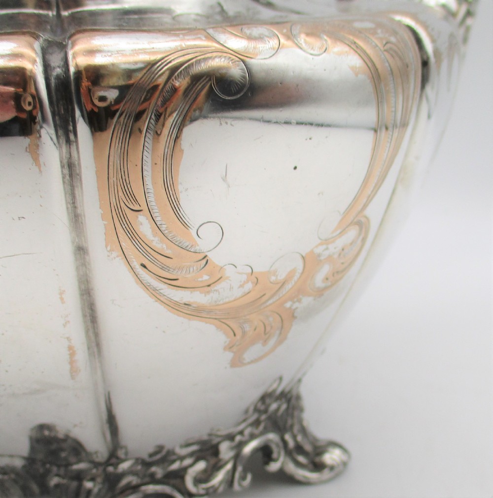 Large Ornate Old Sheffield Plated Tea Pot c1820 Blagden & Hodgson View V