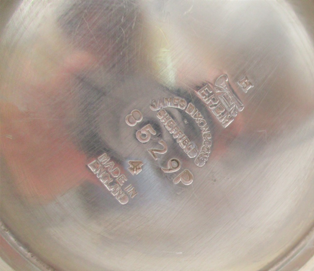 Fine Silver Plated 4 Piece Tea Set by Dixons c1900 View VI