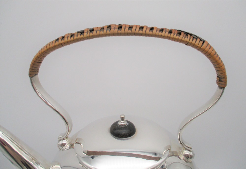 Good Art Deco Silver Plated Spirit Kettle  View IV