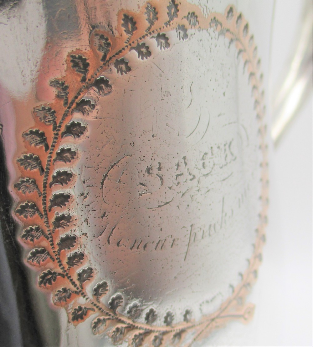 Old Sheffield Plated Loving Cup - Falstaff Club c1780 View V