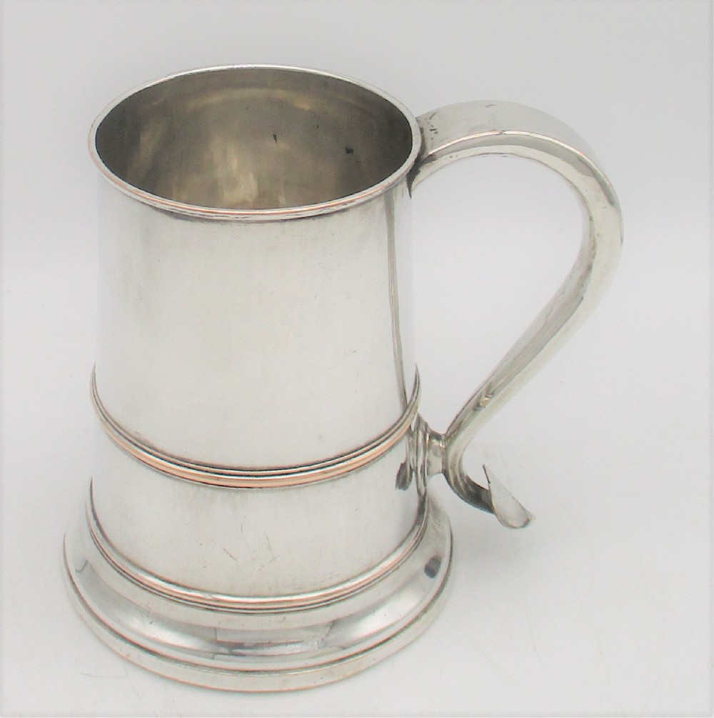 Fine Old Sheffield Plated Tankard c1780