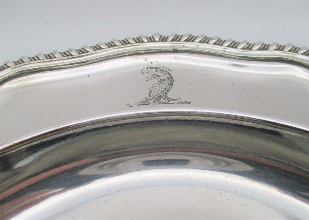 A Fine Old Sheffield Plated Shallow Bowl with Crest 11