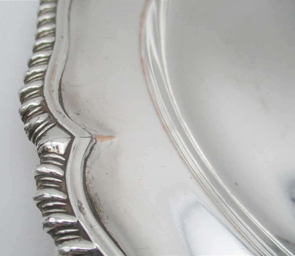 A Fine Old Sheffield Plated Shallow Bowl with Crest 11
