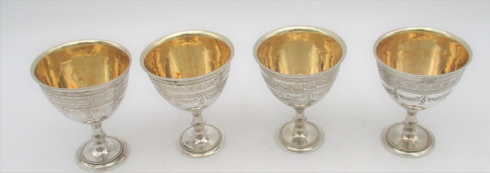 Fine Silver Plated Egg Cup Stand by William Wheatcroft Harrison View V