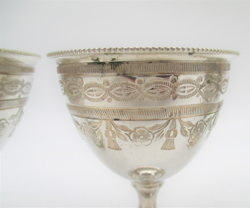 Fine Silver Plated Egg Cup Stand by William Wheatcroft Harrison View VII