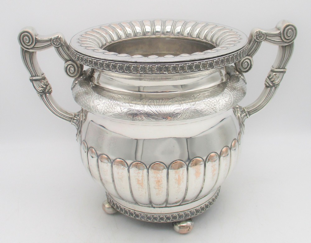 Superb Old Sheffield Plated Wine Cooler c1830