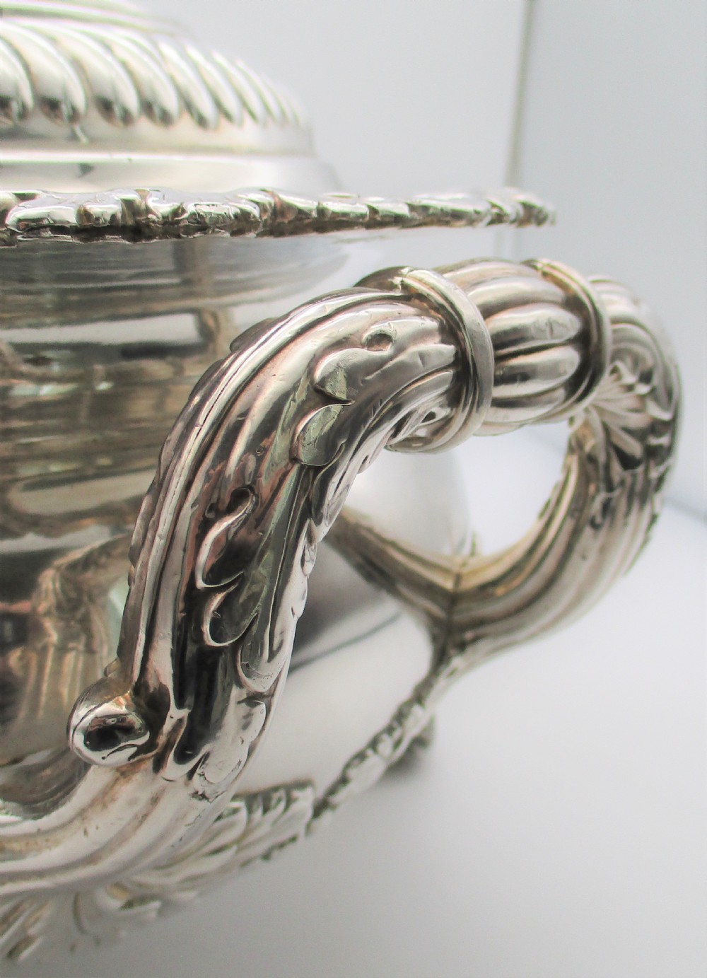 Wonderful Large Silver Plated Soup Tureen c.1850 View III