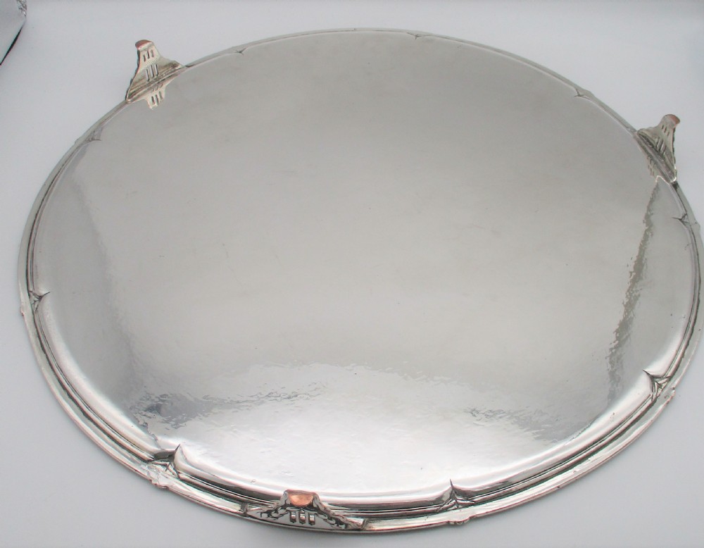 Very Large Circular Old Sheffield Plated Tray c1790 18