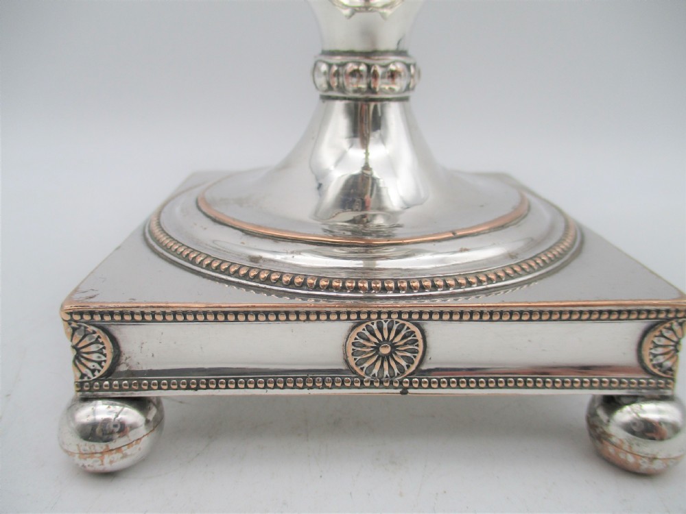 Unusual Small Old Sheffield Plated Urn with Crest c1790 13