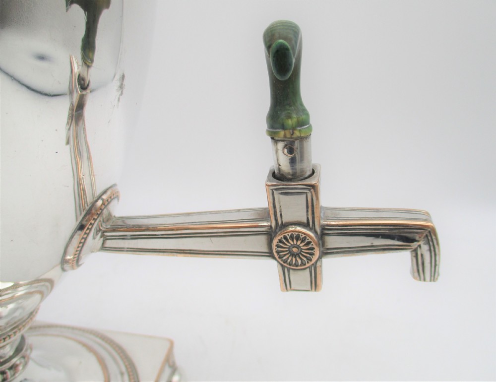 Unusual Small Old Sheffield Plated Urn with Crest c1790 13