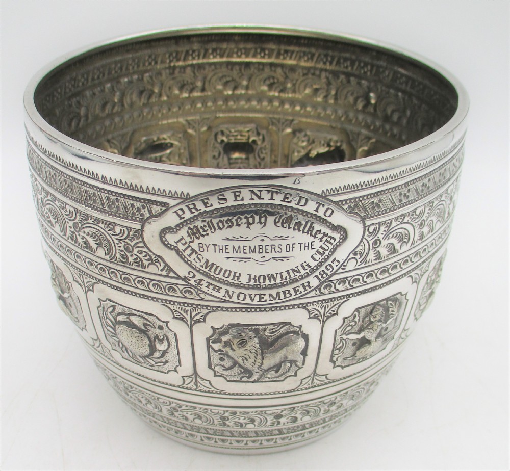 A Rare 4 Piece Silver Plated Tea Set - Zodiac Pattern View XI
